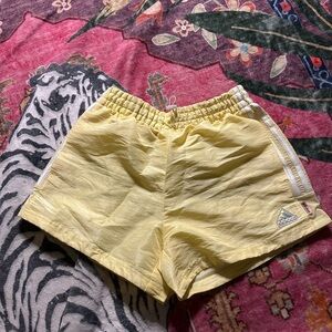 adidas Light Yellow Athletic Shorts